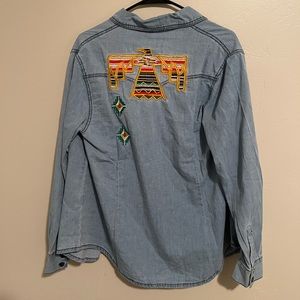 Blue with T bird cover piece